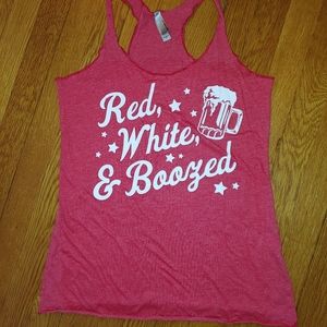 'Red, White & Boozed' 4th of July Tank Top